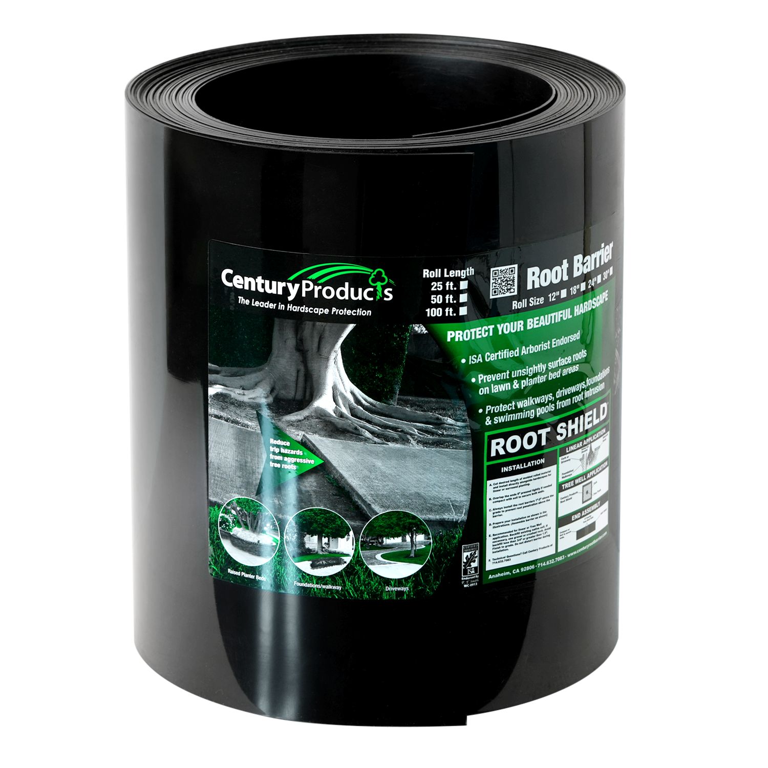 century root block bamboo barrier protection