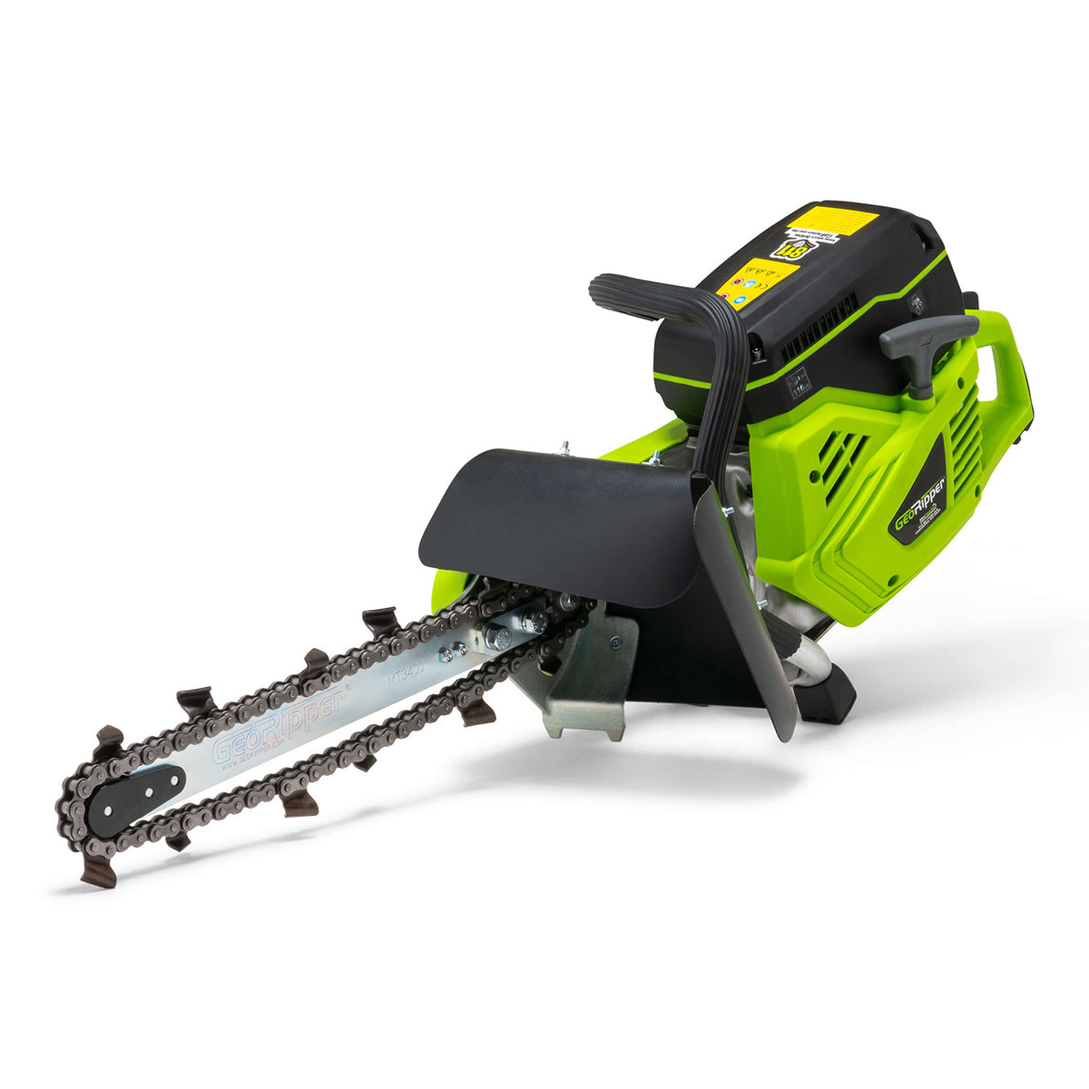 GeoRipper 20-inch gas-powered trenching tool front view – Century Products