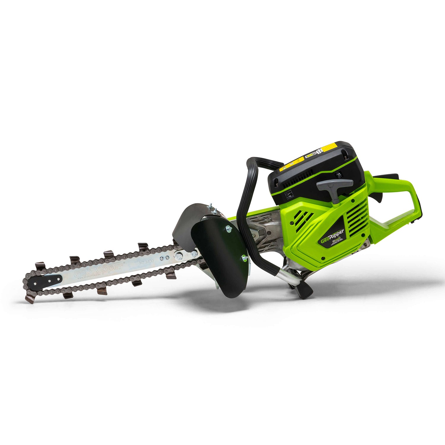 GeoRipper 20-inch gas-powered trenching tool side view – Century Products